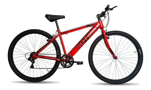 Mountain bike Jaguar Gotic R26 6v frenos v-brakes cambio Shimano TZ31-A color rojo con pie de apoyo