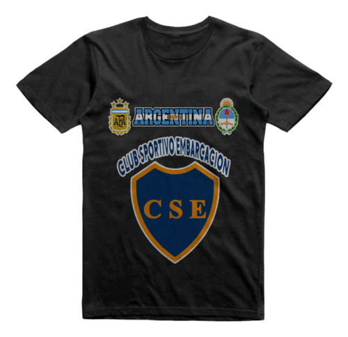 Remera Infantil Negra Club Sportivo Embarcacion Salta