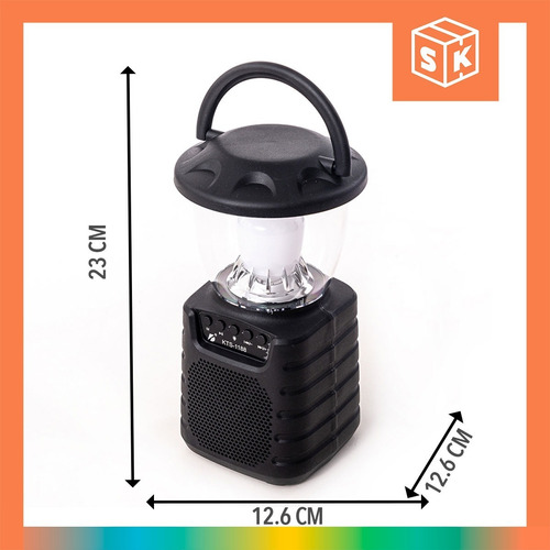 Imagen 5 de 10 de Parlante Bluetooth Camping Radio Led Rgbw Inalambrico Farol