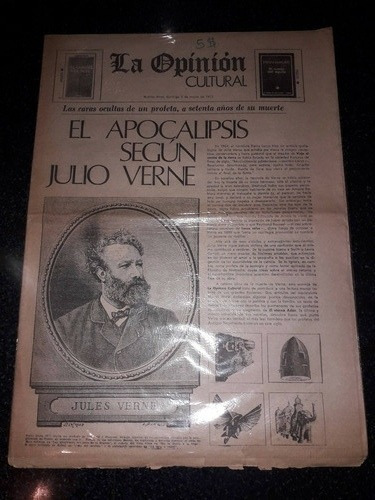 Diario La Opinión Cultural 2 3 1975 Julio Verne Vargas Llosa
