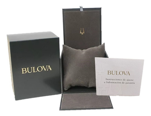 Reloj Bulova Maquina 98b381 Hombre Cronógrafo Automático Color De La Malla Negro Color Del Bisel Negro Color Del Fondo Negro/gris