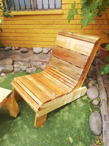 Sillón De Terraza De Madera De Pallet Reciclado. 