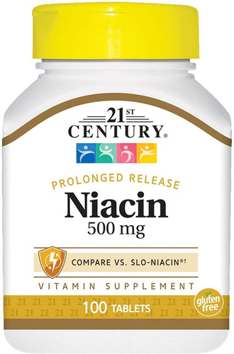 Niacina Vitamina B3 Premium 500 Mg 100 Tabletas Eg N5