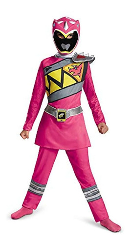 Disfraz Clásico De Power Ranger Dino Charge Rosa De Disguise