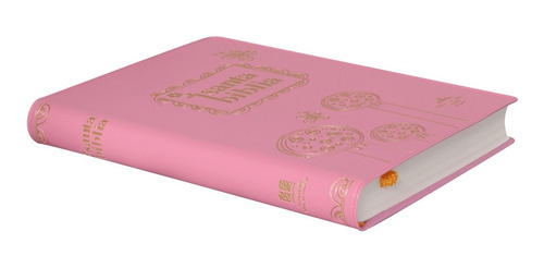 Imagen 2 de 3 de Biblia Reina-valera 1960 Chica Vinil Rosa Grabado Juvenil