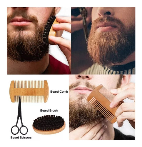 Kit De Barba Afeitado Y Recorte De Barba Para Hombre