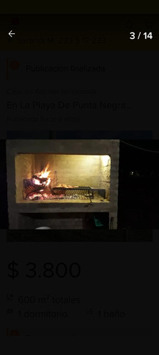Alquiler En Punta Negra De Casa Confortable A Una Cuadra De La Playa