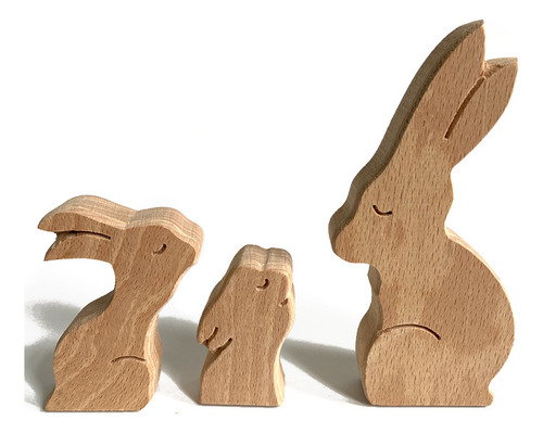 B14 - Figuras De Madera Con Forma De Corazón Con Forma De An