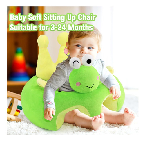 Bebé Sillón Soporte Sentar Dinosaurio Perrito Cerdito Conejo Verde
