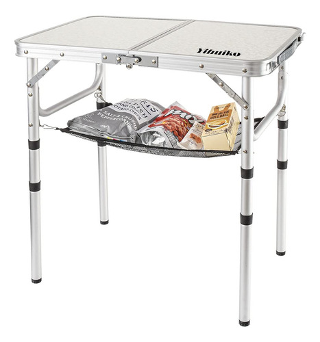 Mesa De Camping Plegable Con Altura Ajustable Y Capa De Mall