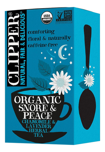Clipper Tea Snore And Peace Té De Hierbas De Manzanilla Y La