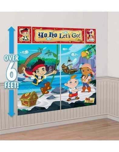 Jake El Pirata Decoracion Pared 1.65x1.85 Fiestas Infant