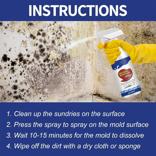 New 3 Piezas Spray Antimoho, Moho Cleaner Adecuado For