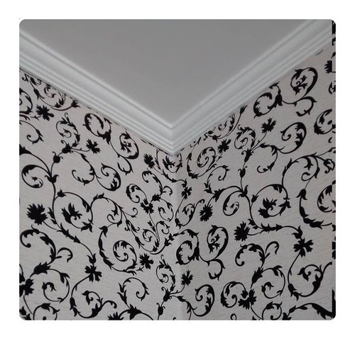 Rodateto Sanca Moldura Em Isopor Moldutec Mod2 C/ 40 Metros