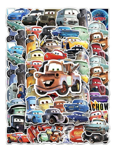 Cars - Set De 50 Stickers / Calcomanías / Pegatinas