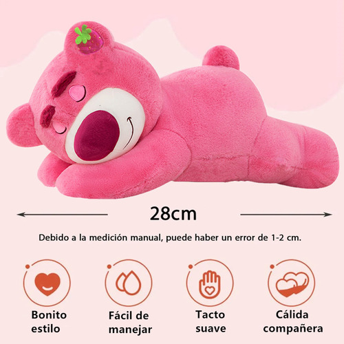 Almohada Peluche Oso Lotso Rosa Dormilón Toy Story Rosa