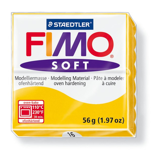 Staedtler Fimo 6776 Arcilla Fimo Soft N°16 Amarillo Sol