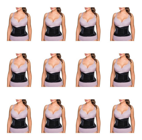 Imagem 1 de 1 de Doctor Cinta Modelador Unissex Preta P (kit C/12)