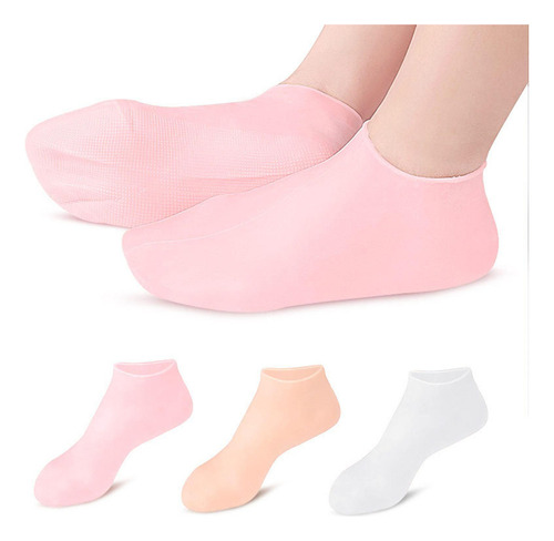 Para 5 X 5-6 Pacote Macio Silicone Gel Meias Toe Meias 5