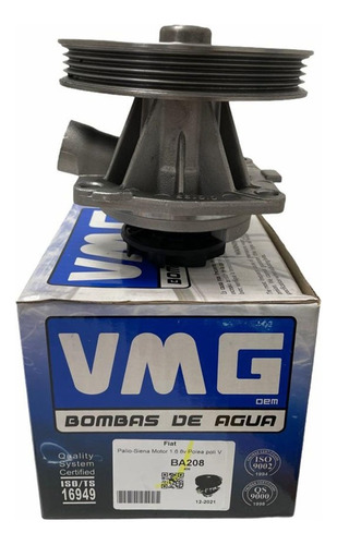 Bomba De Agua Vmg Palio 1.6 8v Sin Aire Acondicionado