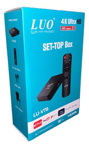 Convertidor Smart Tv Box Luo Set-top Box Lu-v78