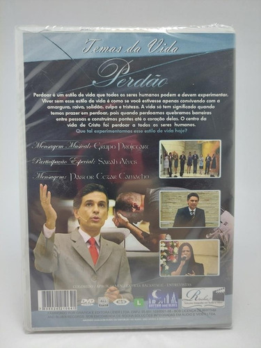 Dvd Pr. Cezar Camacho, Temas Da Vida Perdão - Original