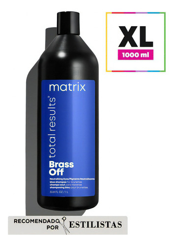  Shampoo Matizador Matrix Brass Off Azul 1000ml