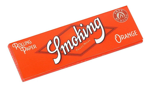 Caja Papel De Fumar Cueros Smoking Orange #8 50 Hojas 