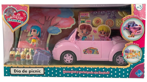 Auto Convertible Con Muñeca Y Accesorios El Duende Azul