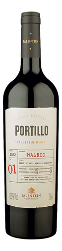 Portillo Salentein Malbec vinho argentino tinto Mendoza garrafa 750ml