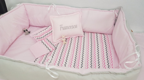 Chichoneras Completa Reversible Con Acolchado Y Sabana