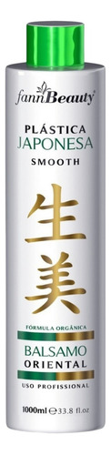 Japonesa Orgânica Plástica Fann Beauty Smooth 0% Formol 1 L