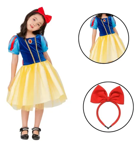Vestido branca de neve mercado livre 2025
