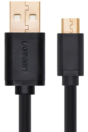 Cable Ugreen Usb A Micro Usb B Uso Rudo Negro 3m 