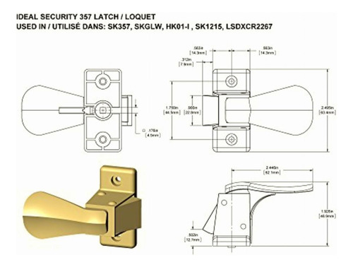 Ideal Security Deluxe Storm And Screen Picaporte Para Puerta