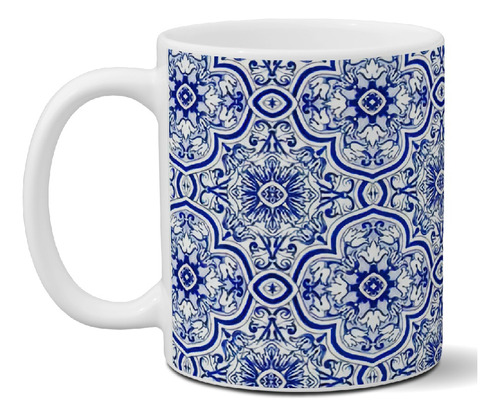 Taza De Cerámica Diseño Mosaico Portugues Exclusiva Art K 54