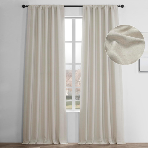 Cortinas De Lino Sintético Hpd Half Price Drapes Para Uso Os