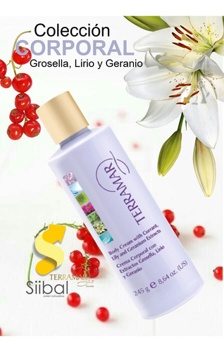 Crema Corporal De Grosella, Lirio Y Geranio Terramar /245 G.