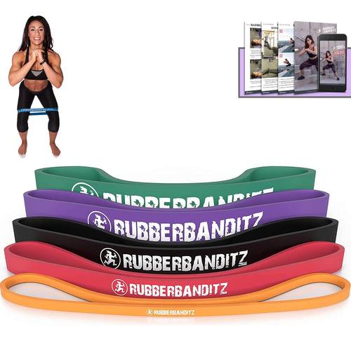 Rubberbanditz - Bandas De Resistencia Para Cadera Para Mujer