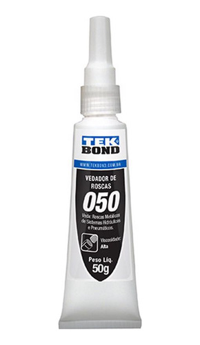 Adesivo Veda Rosca Baixa Torque 050 Branco 50g Tekbond