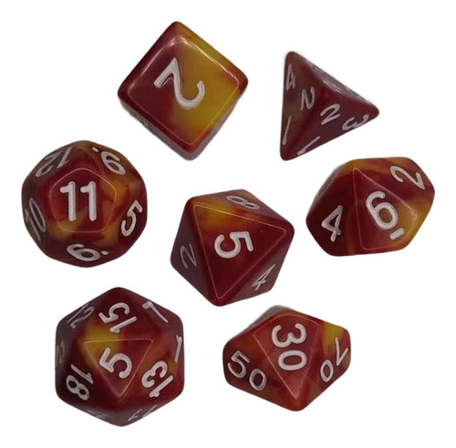 2 Juegos De Dados Rojo Amarillo Rojo Amarillo Estándar