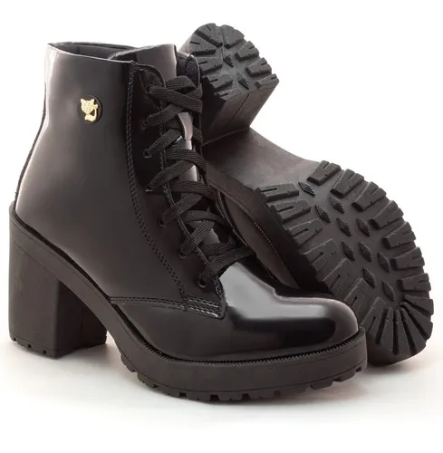 Bota tratorada hotsell verniz cano curto