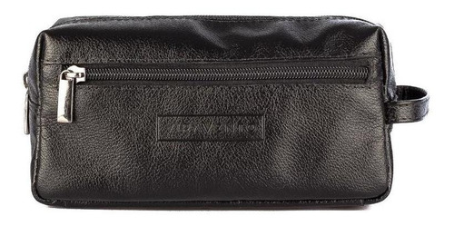 Necessaire Masculina De Couro Legítimo Daily Café Cor Café