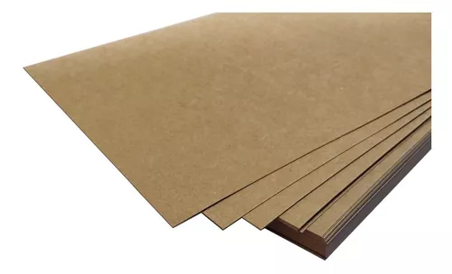 50 hojas Kraft Cartón A4 Papel de Estraza Natural 300GSM Papel de Estraza Grueso para Impresora y DIY Artesanal