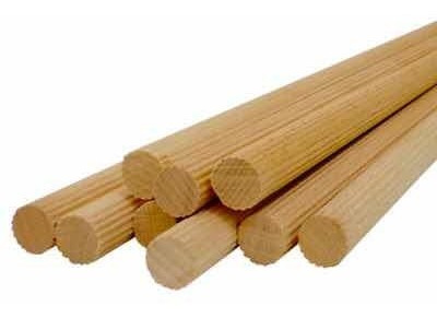 Cavilha Frisada Padrão Marfim 6x100 Kit Com 20 Varas