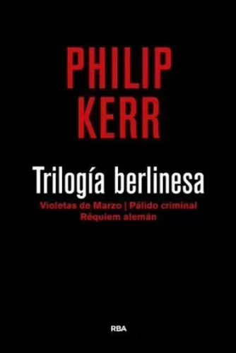 Libro Trilogía Berlinesa. Violetas De Marzo - Pálido Crimin