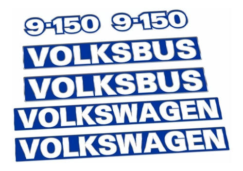 Kit Adesivo Volksbus 9-150 Resinado Onibus Volkswagen Cmk113