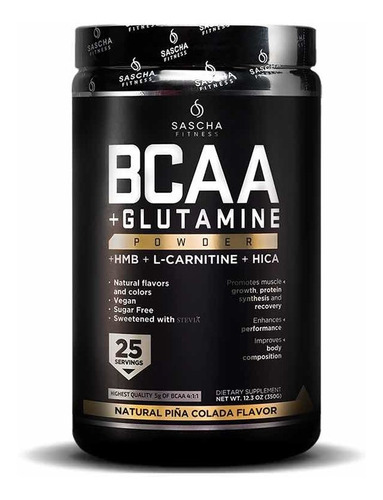 Sascha Fitness Bcaa Natural Piña Colada Flavor