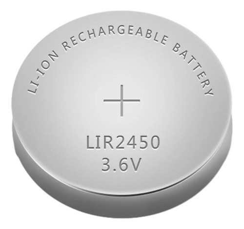 Pila Lir2450 Litio 3.6v Recargable Lir2450