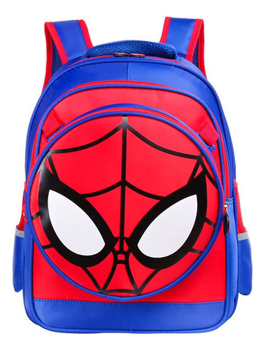 Mochila Escolar Spiderman Escuela Primaria Tela Oxford 2pcs